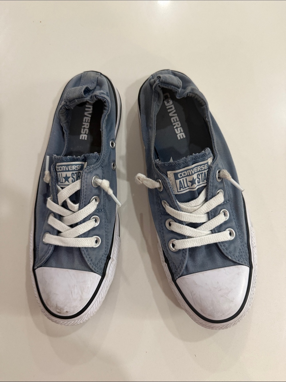 Converse women’s Low Top Sneakers - Blue with White Accents